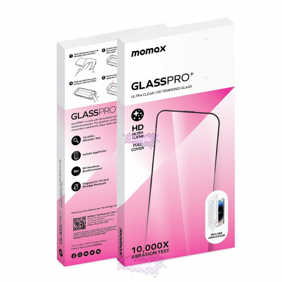 Фото Купить Защитное 3D стекло Momax GlassPro для iPhone 15 по низкой цене в