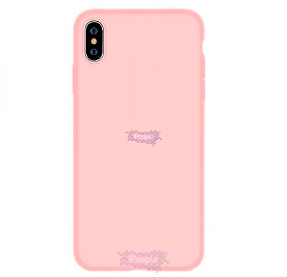 Фото Чехол-накладка Devia Nature case Silicon Case для iPhone XS Max, Бледно-розовый