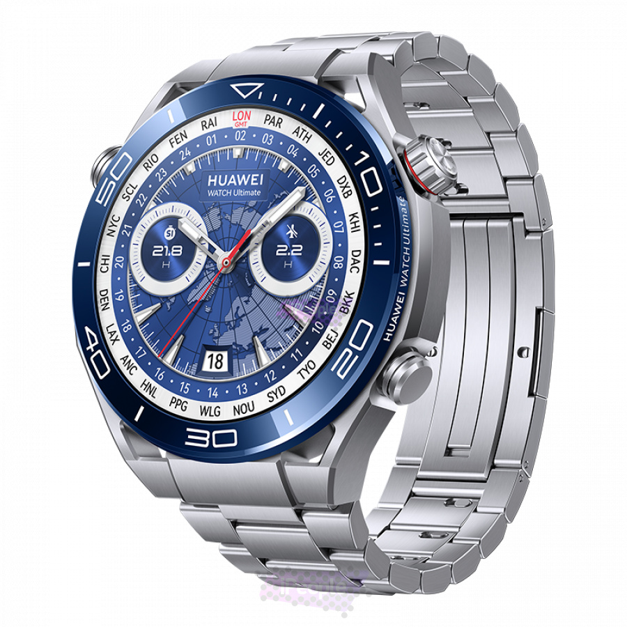 Фото Купить Смарт-часы Huawei Watch Ultimate 49mm (Синий) Серебристый океан по низкой цене в