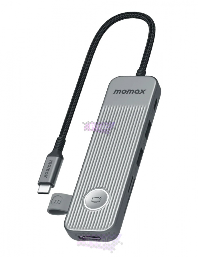 Фото Купить Многопортовый адаптер Momax 1-Link USB-C Hub 7-in-1 (Space Gray) по низкой цене в