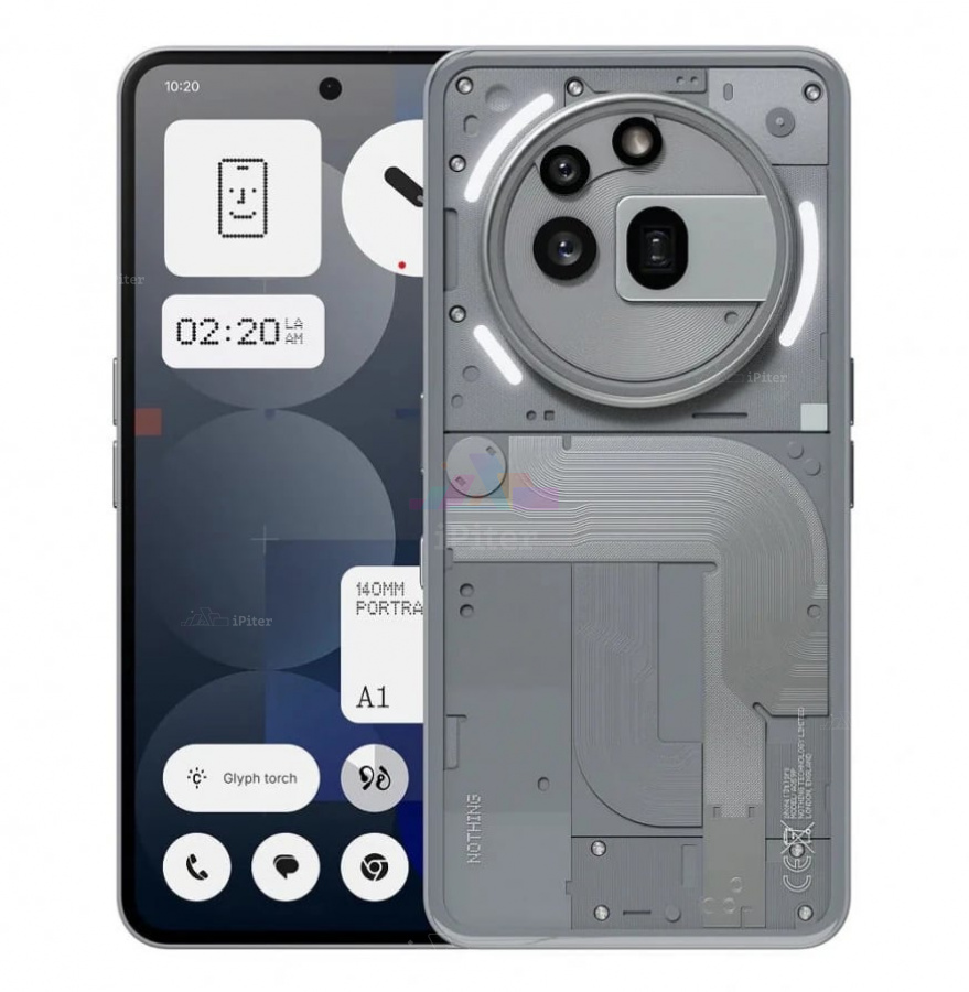 Фото Купить Смартфон Nothing Phone 3a Pro 12Gb/256Gb (Gray) Dual Nano-sim + eSim по низкой цене в