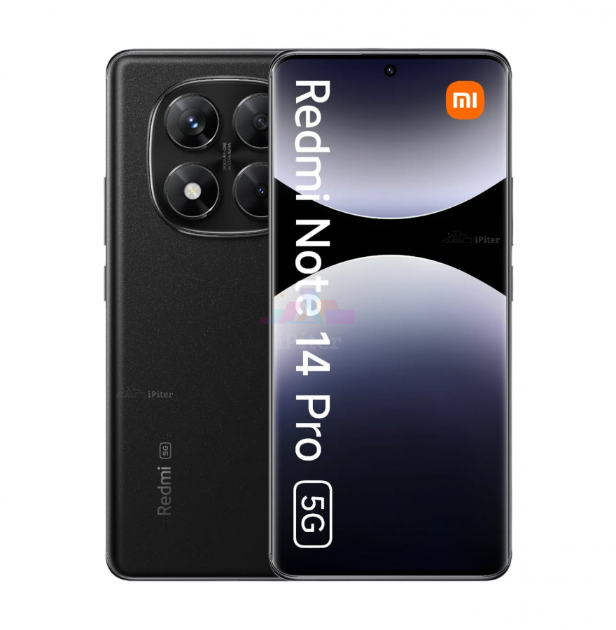 Фото Купить Смартфон Xiaomi Redmi Note 14 Pro 5G 12Gb/256Gb (Midnight Black) Nano-Sim + Nano-Sim по низкой цене в