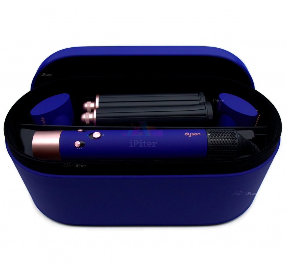 Фото Купить Стайлер Dyson Airwrap Complete Long HS05 Blue/Rose (6 насадок) по низкой цене в