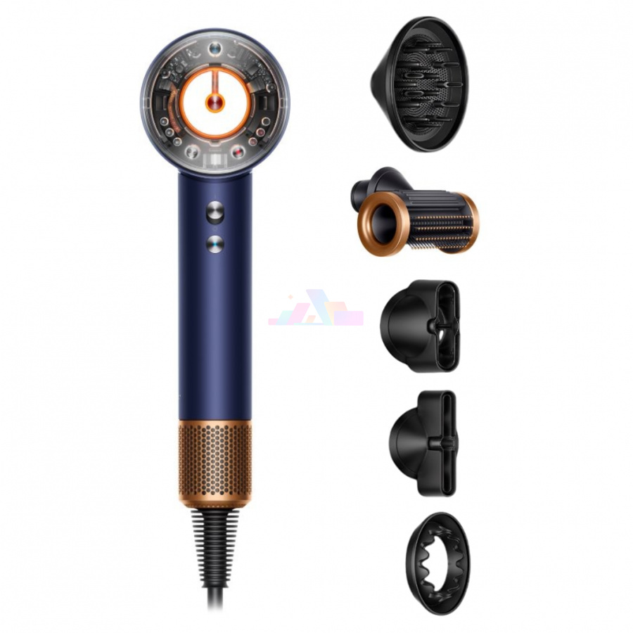 Фото Купить Фен Dyson Supersonic Nural HD16 Prussian Blue/Rich Copper (5 насадок) по низкой цене в