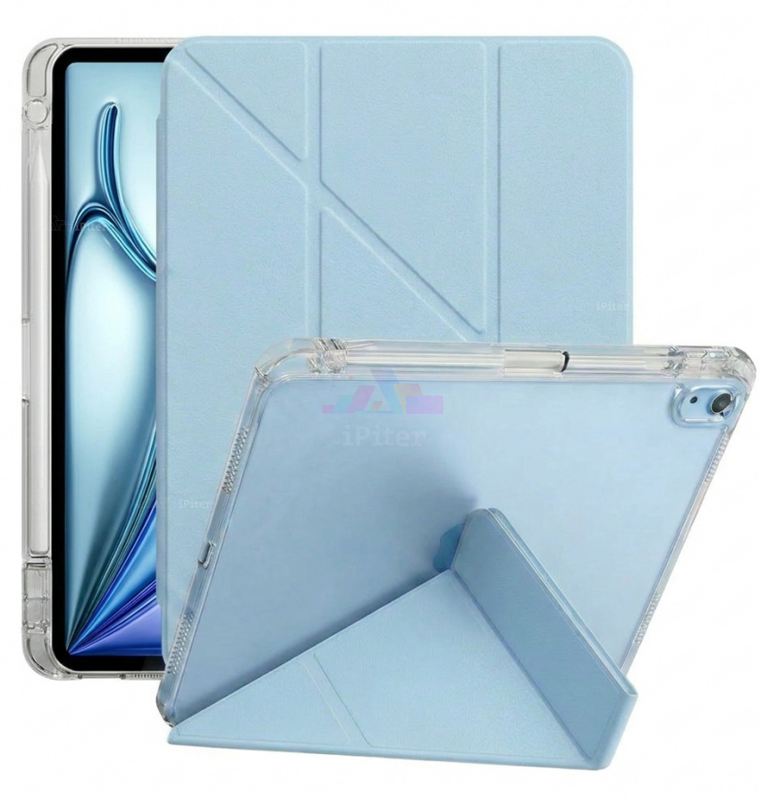 Фото Купить Чехол Selonica Triangle Folio для iPad Air 6/7/8 11'' (Голубой) по низкой цене в