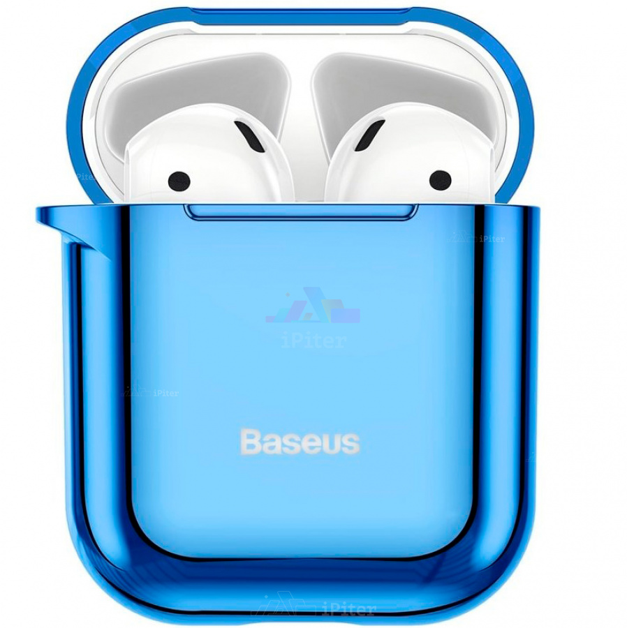 Фото Чехол Baseus Shining Hook Case для AirPods 2 / 1 (Синий), Синий