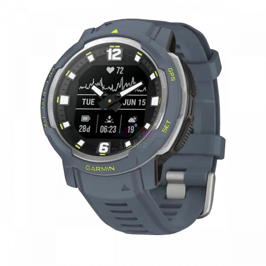 Фото Купить Умные часы Garmin Instinct Crossover Синий (010-02730-04) по низкой цене в