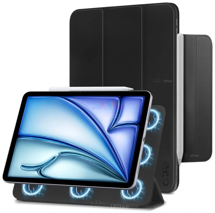 Фото Купить Чехол Tech-Protect Smartcase Magnetic для iPad Air 6/7/8 11'' (Чёрный) по низкой цене в