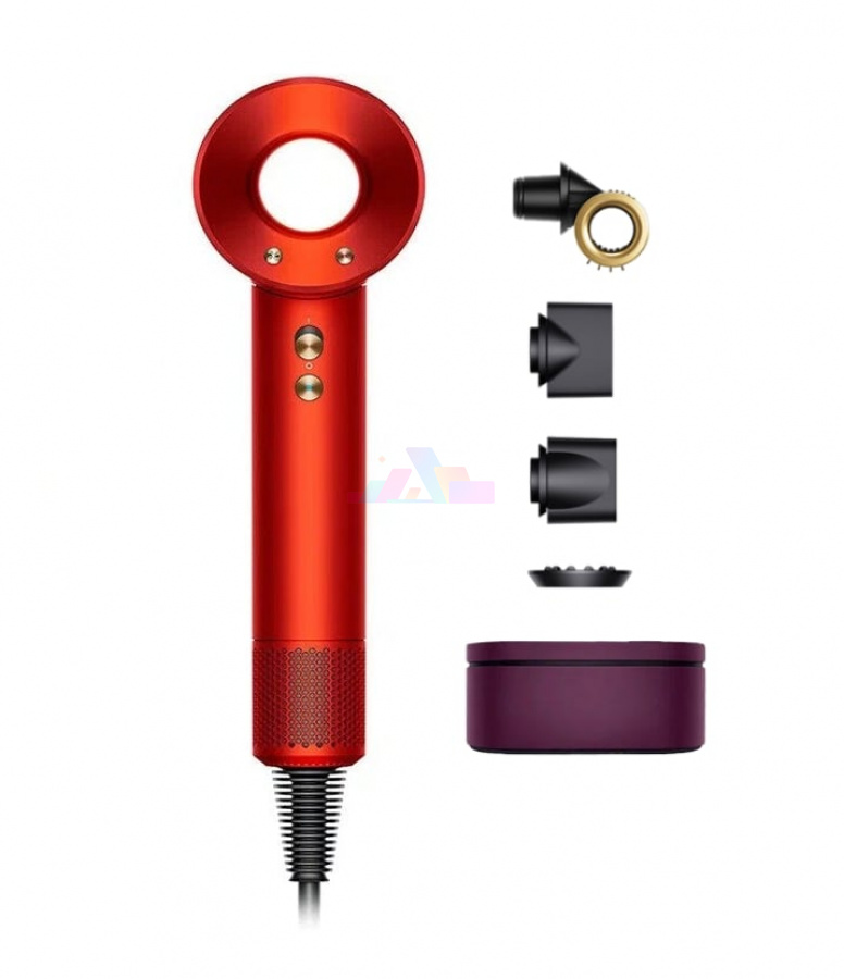 Фото Купить Фен Dyson Supersonic HD15 Topaz Orange (4 насадки) по низкой цене в