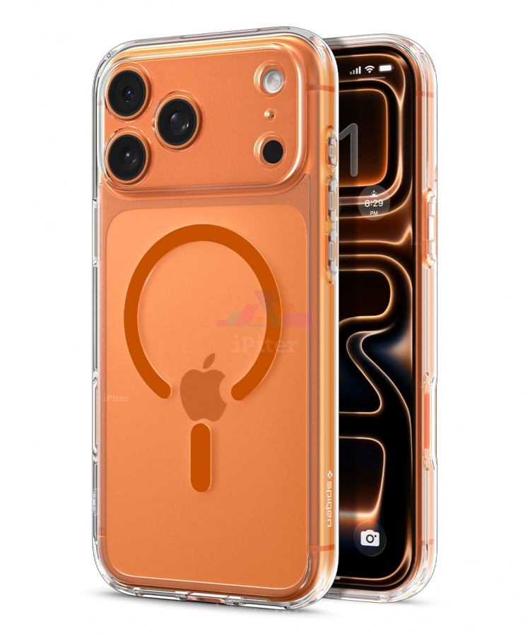 Фото Купить Чехол Spigen Ultra Hybrid with MagSafe для iPhone 17 Pro (Прозрачный) по низкой цене в