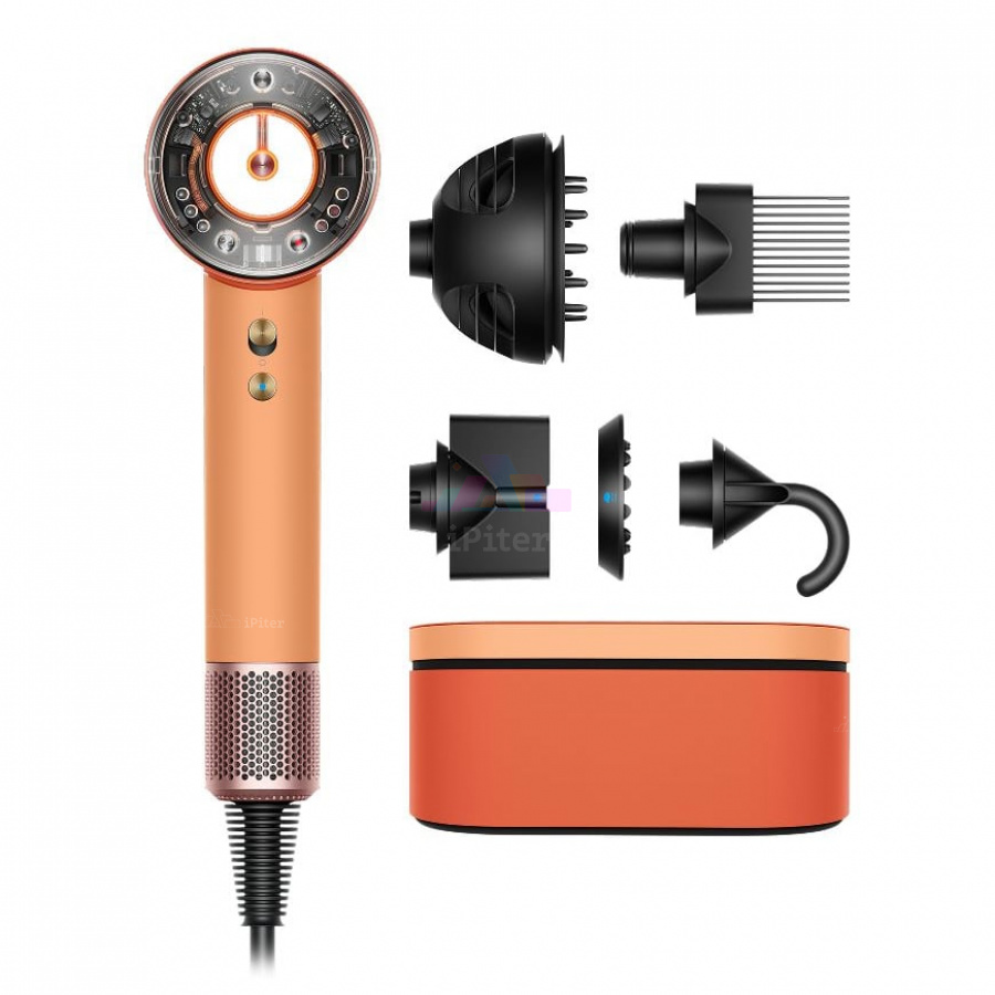 Фото Купить Фен Dyson Supersonic Nural HD16 Ceramic Apricot/Topaz (5 насадок) (ZA/AE) по низкой цене в