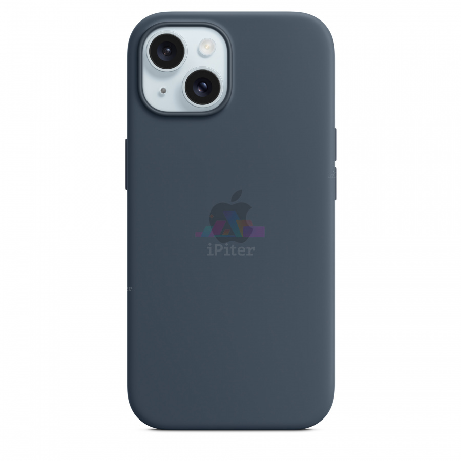Фото Купить Чехол Apple Silicone Case with MagSafe для iPhone 15 (Тёмно-синий) по низкой цене в