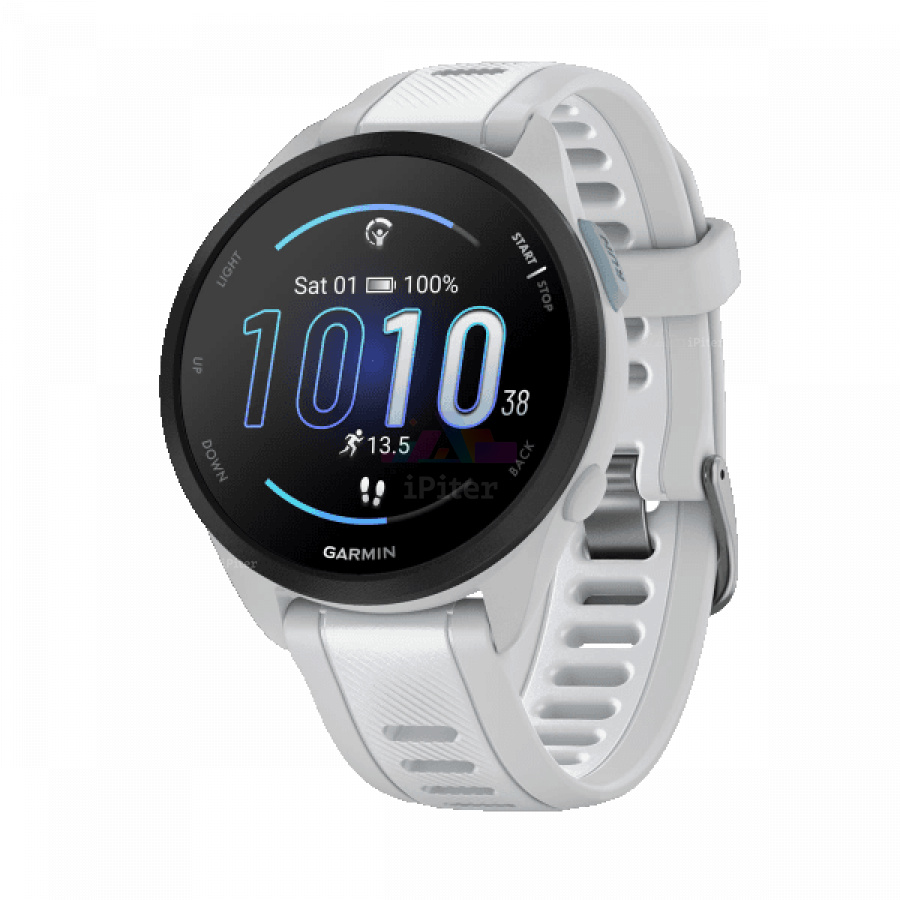 Фото Купить Умные часы Garmin Forerunner 165 Белый (010 - 02863 - 21) по низкой цене в