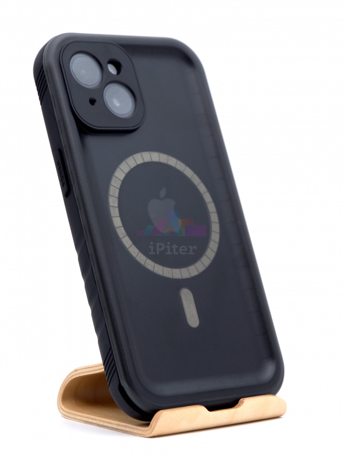Фото Чехол водонепроницаемый Tech-Protect Shellbox MagSafe для iPhone 14, Чёрный