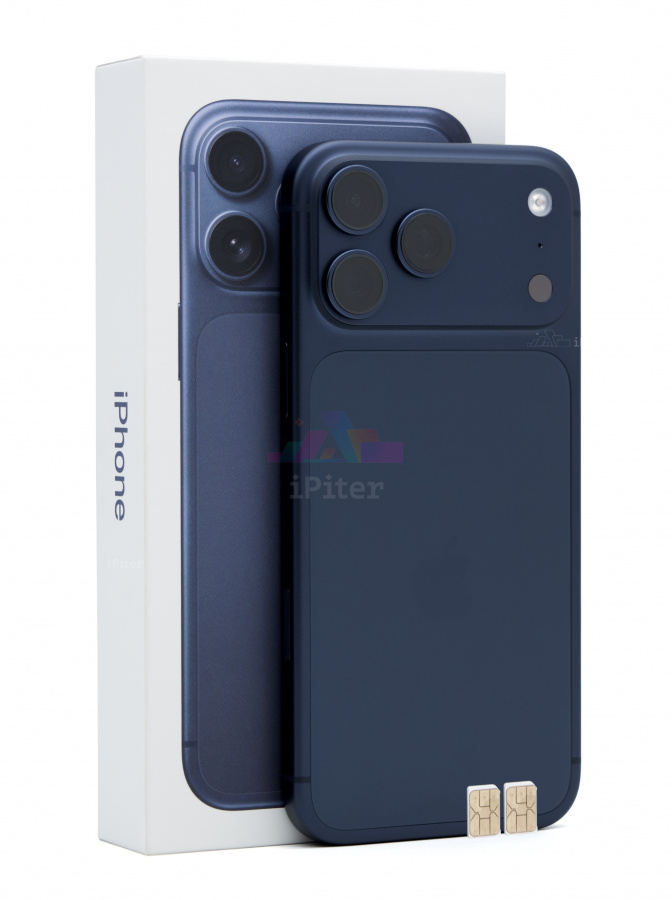 Фото Купить Apple iPhone 17 Pro Max 256Gb <br> Deep Blue (Тёмно-синий) Nano-Sim + Nano-Sim по низкой цене в