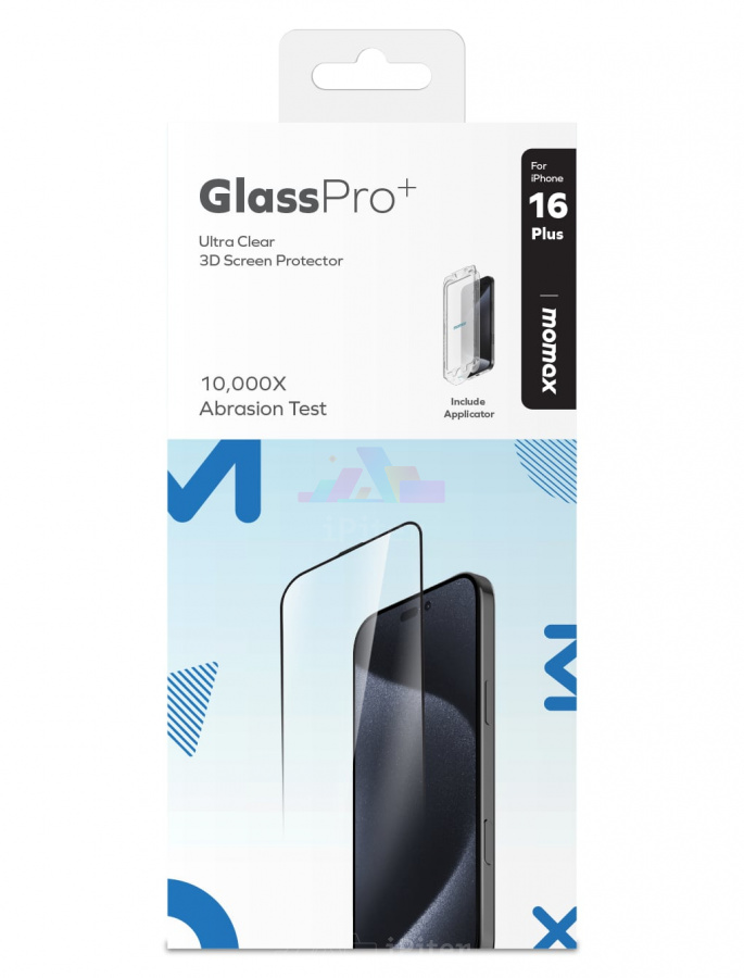 Фото Купить Защитное стекло Momax GlassPro+ для iPhone 16 Plus по низкой цене в