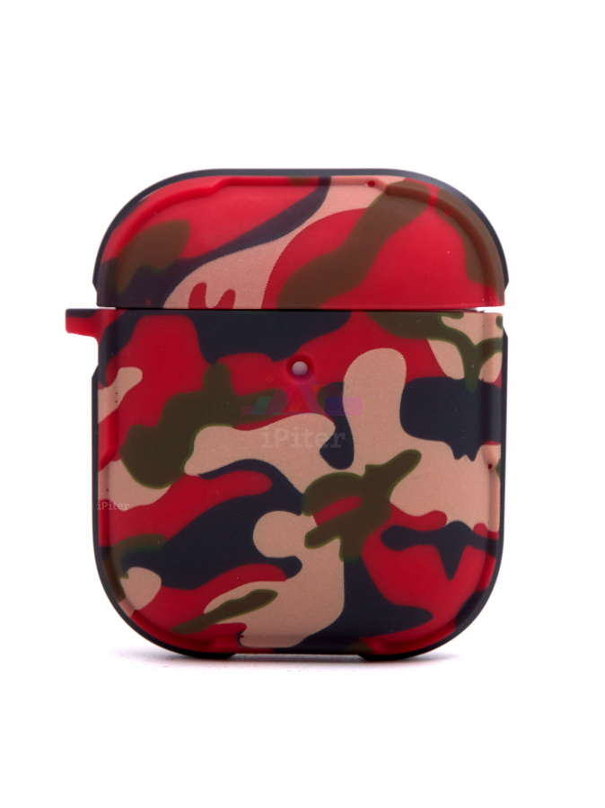 Фото Чехол K-DOO Soft Touch Хаки для AirPods 1/2 (Красный), Красный