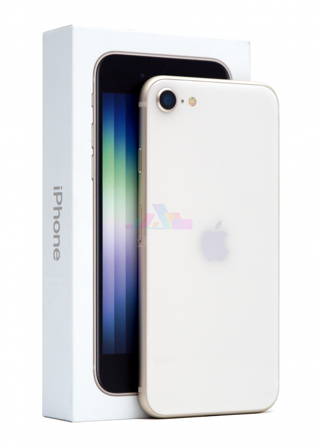 Фото Купить Apple iPhone SE (2022) 128Gb<br> Starlight (Сияющая звезда) по низкой цене в