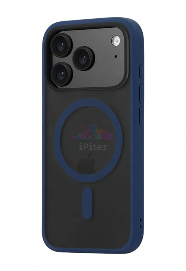 Фото Купить Чехол uBear Cloud case with MagSafe для iPhone 17 Pro (Синий) по низкой цене в