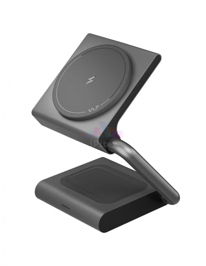 Фото Купить Беспроводная зарядка VLP Zen Charger 2-in-1 (Серый) по низкой цене в