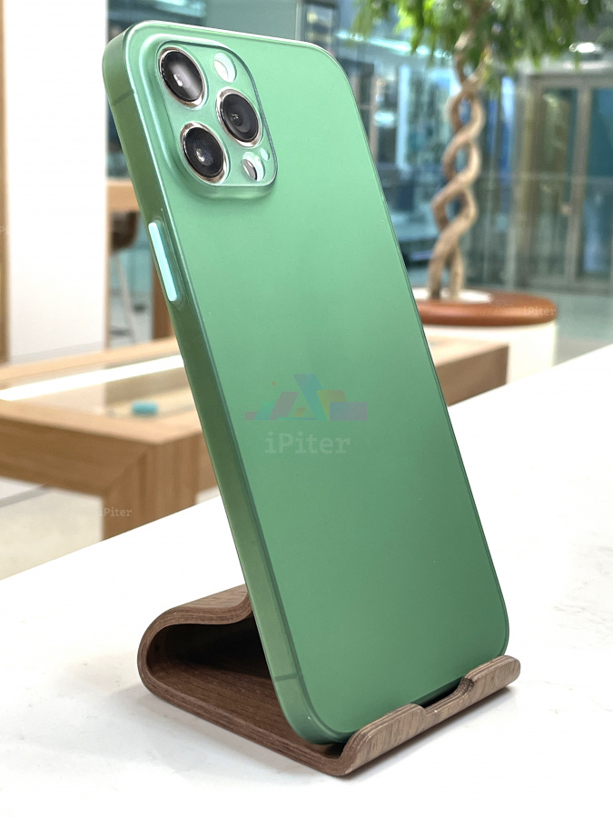 Фото Ультратонкий пластиковый чехол для iPhone 12 Pro Max, Зелёный