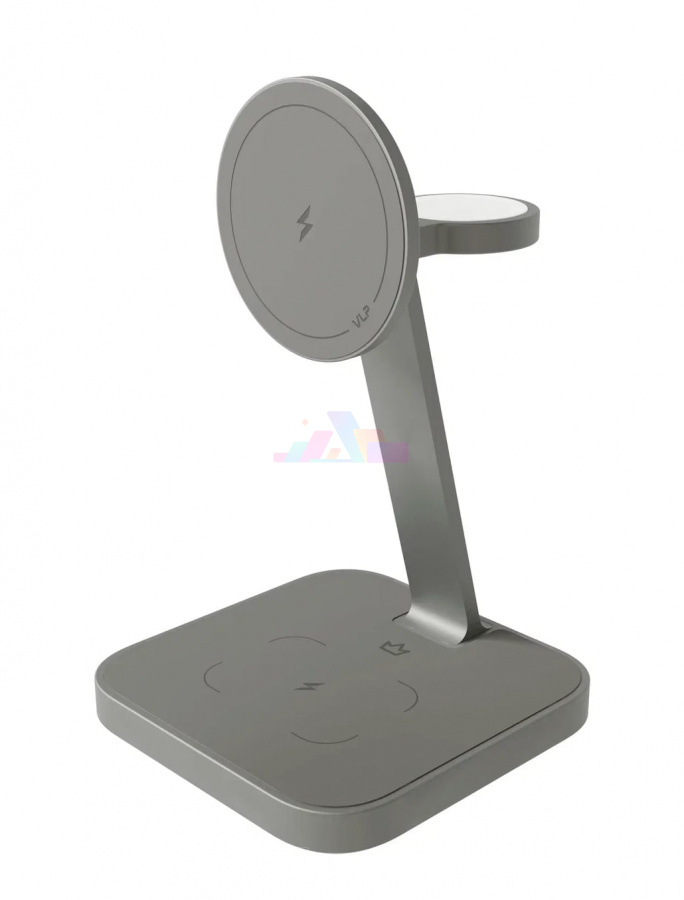 Фото Купить Беспроводная зарядка VLP Unity Power 3-in-1 (Natural Titanium) по низкой цене в