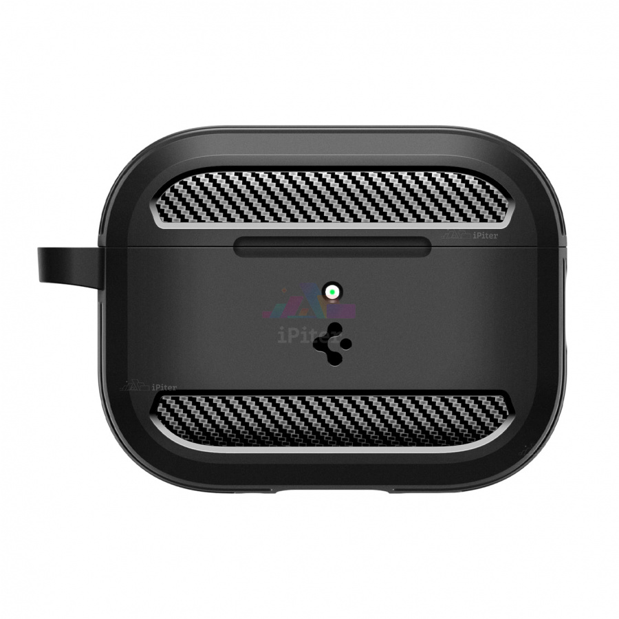 Фото Купить Чехол Spigen Rugged Armor для AirPods Pro 3 (Чёрный) по низкой цене в