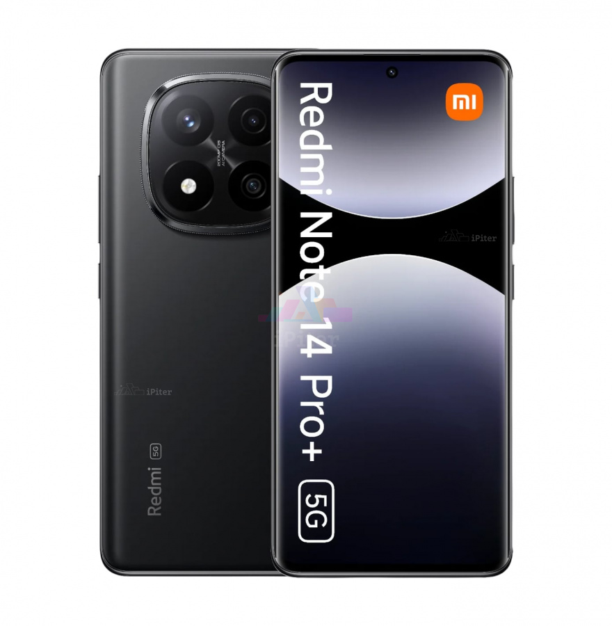 Фото Купить Смартфон Xiaomi Redmi Note 14 Pro Plus 5G 12Gb/512Gb (Midnight Black) Nano-Sim + Nano-Sim по низкой цене в