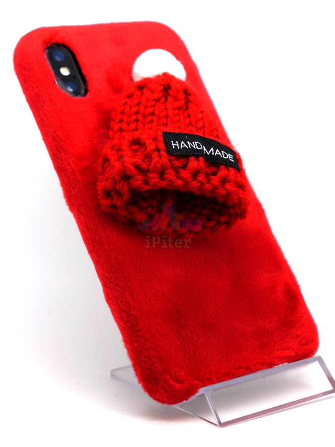 Фото Чехол Hand_Made для iPhone XS / X, Красный