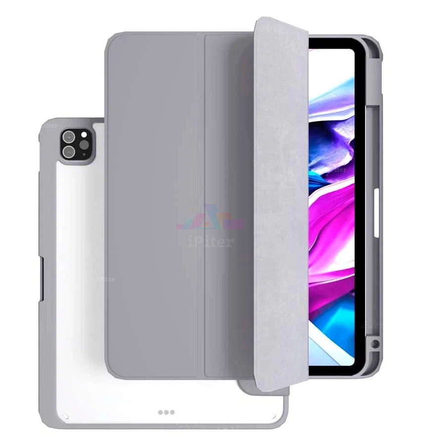 Фото Купить Чехол VLP Split Folio для iPad Pro (M4/M5) 13'' (Серый) по низкой цене в