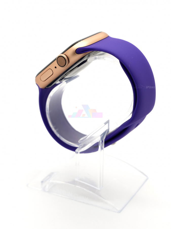 Фото Купить Силиконовый спортивный ремешок для Apple Watch 44 / 42 / 45 мм (Фиолетовый) по низкой цене в