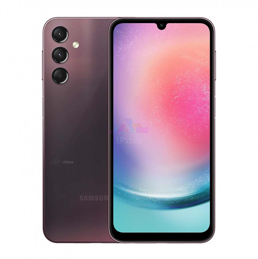 Фото Купить Смартфон Samsung Galaxy A24 6Gb/128Gb (Бордовый) SM-A245 по низкой цене в