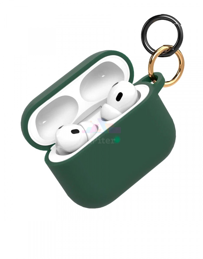Фото Купить Чехол VLP Charm case для AirPods Pro 3 (Тёмно-зелёный) по низкой цене в