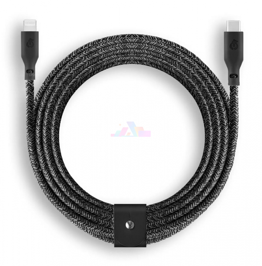 Фото Кабель uBear Trend Cable USB-C to Lightning 2.4м (Чёрный), Чёрный