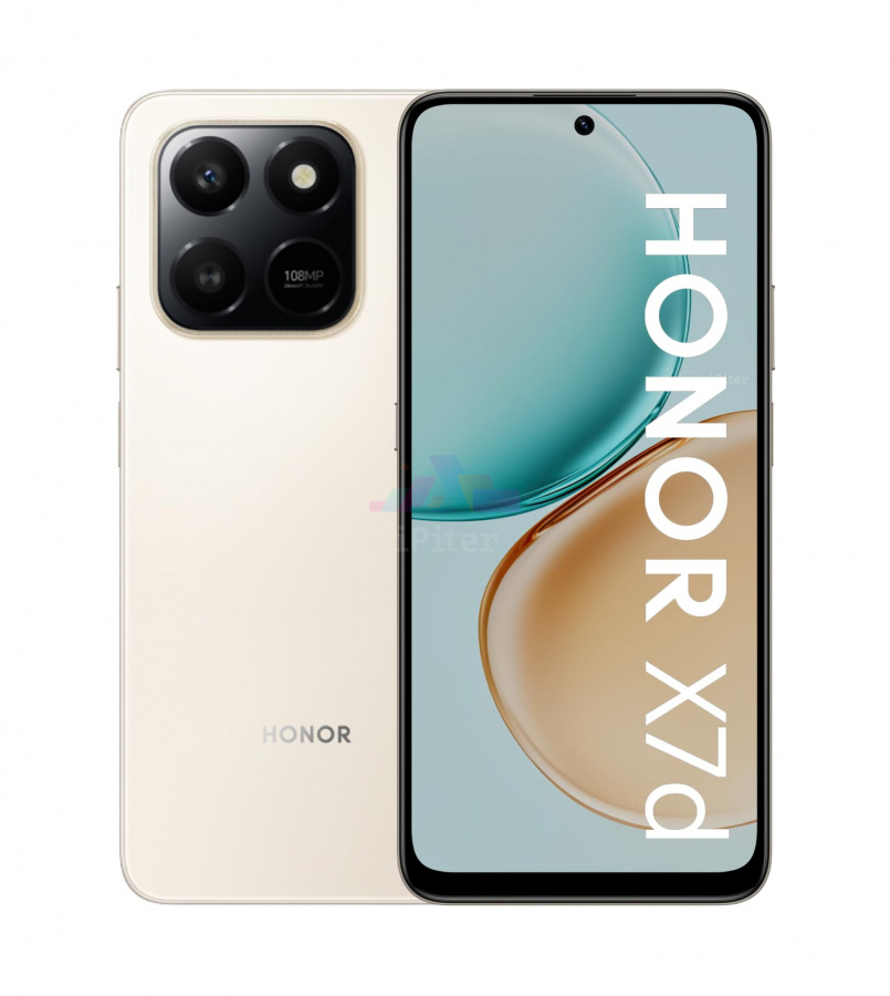 Фото Купить Смартфон Honor X7d 6Gb/128Gb (Desert Gold) Nano-Sim + Nano-Sim по низкой цене в