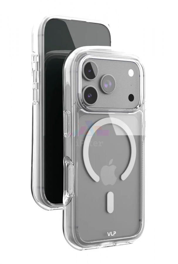 Фото Купить Чехол VLP Bubble case with MagSafe для iPhone 17 Pro (Белый) по низкой цене в