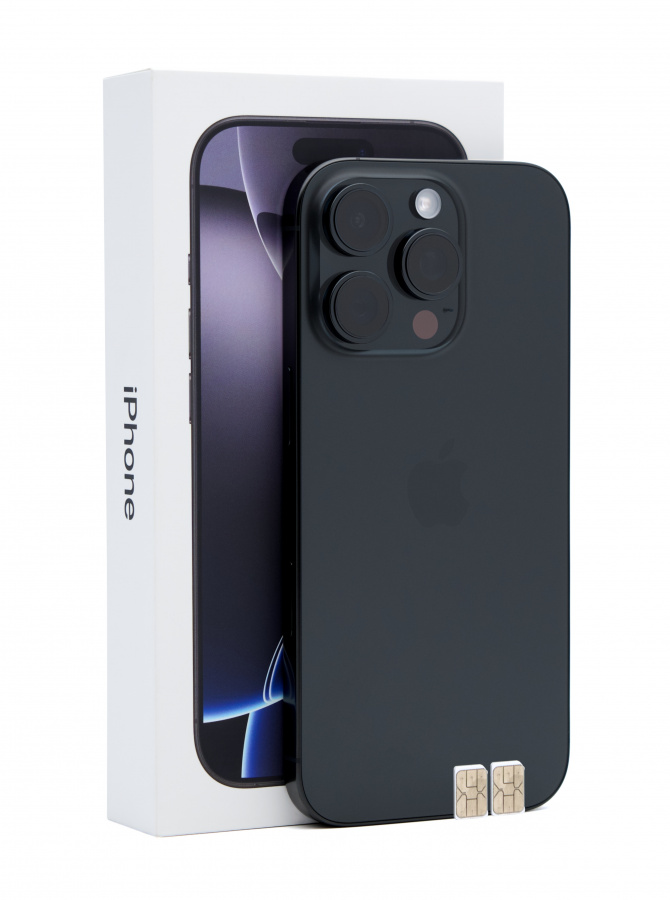 Фото Купить Apple iPhone 16 Pro 256Gb <br> Black Titanium (Чёрный титан) Nano-Sim + Nano-Sim по низкой цене в