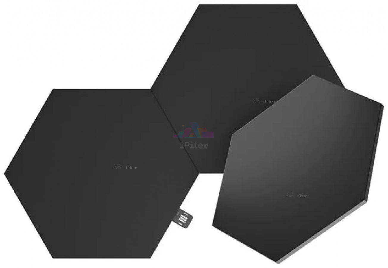 Фото Купить Nanoleaf Shapes Hexagons Expansion Pack-дополнительные световые панели Black по низкой цене в