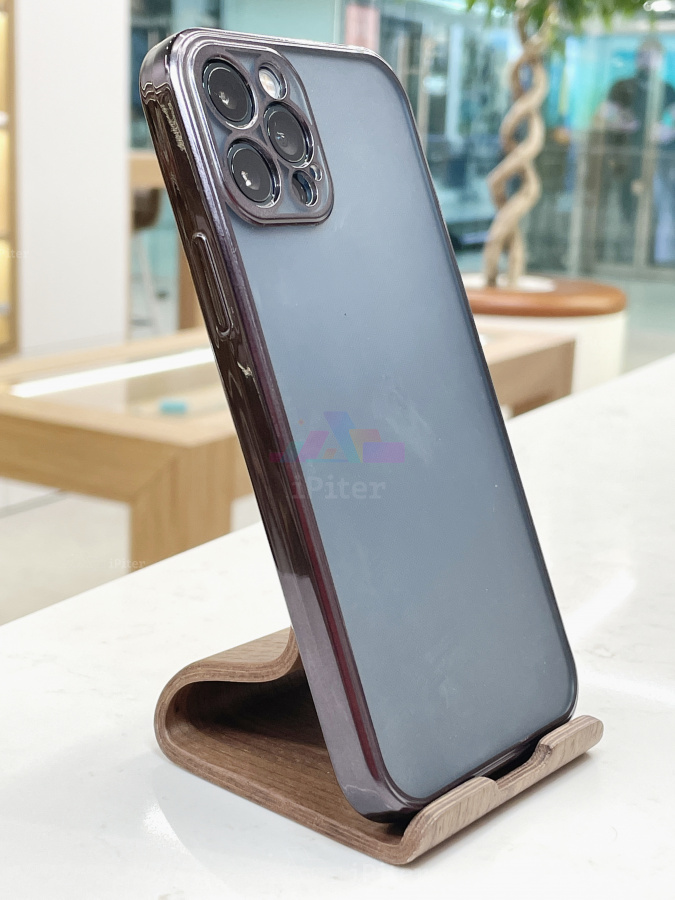 Фото Силиконовый чехол для iPhone 12 Pro, Чёрный