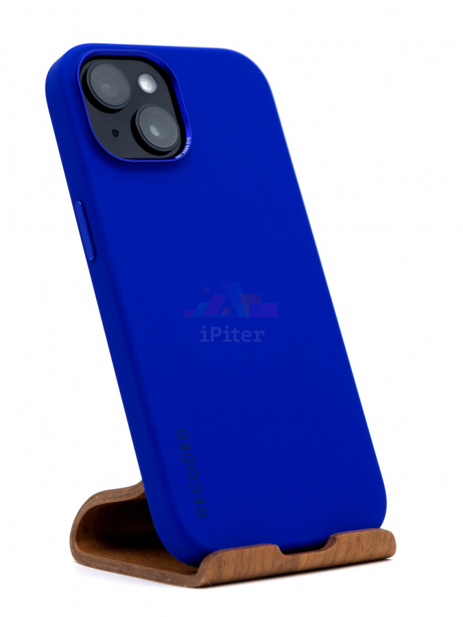Фото Купить Чехол Decoded Silicone для iPhone 15 Синий по низкой цене в