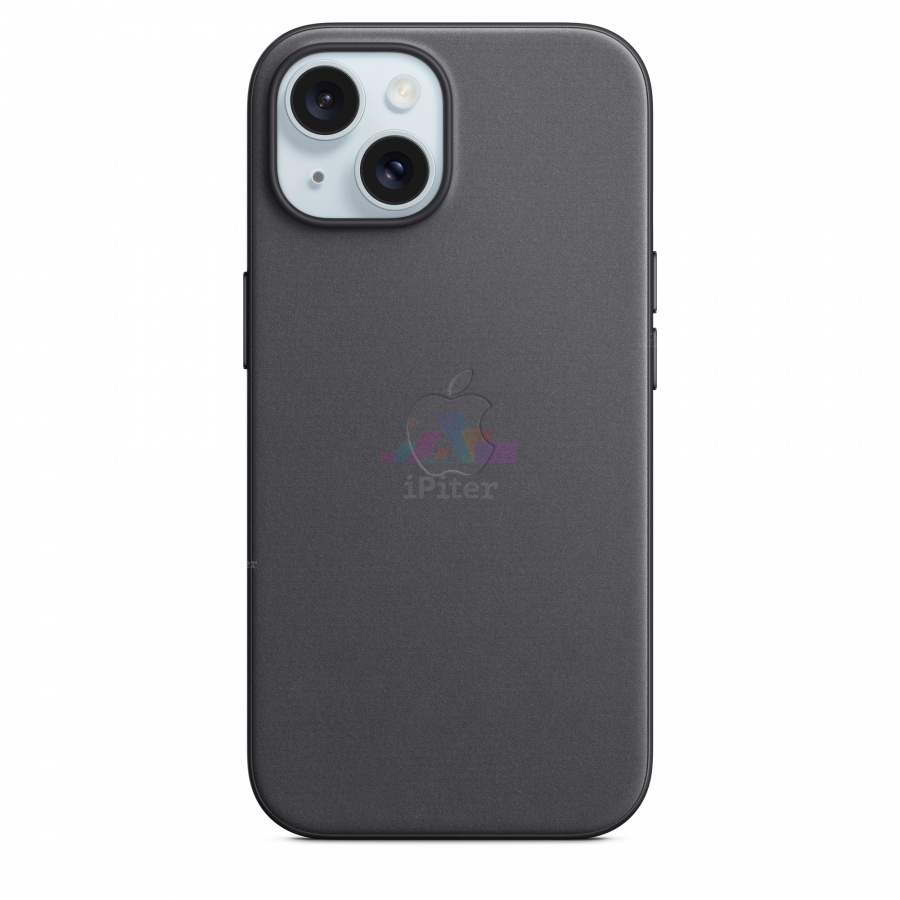 Фото Купить Чехол Apple FineWoven Case with MagSafe для iPhone 15 MT393 (Чёрный) по низкой цене в