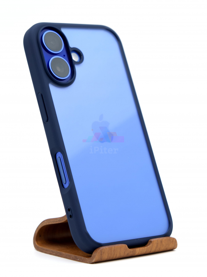 Фото Купить Чехол Spigen Ultra Hybrid для iPhone 16 Тёмно-синий по низкой цене в
