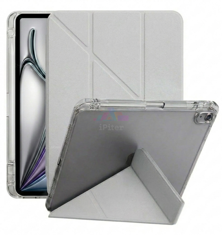 Фото Купить Чехол Selonica Triangle Folio для iPad Air 6/7/8 11'' (Серый) по низкой цене в