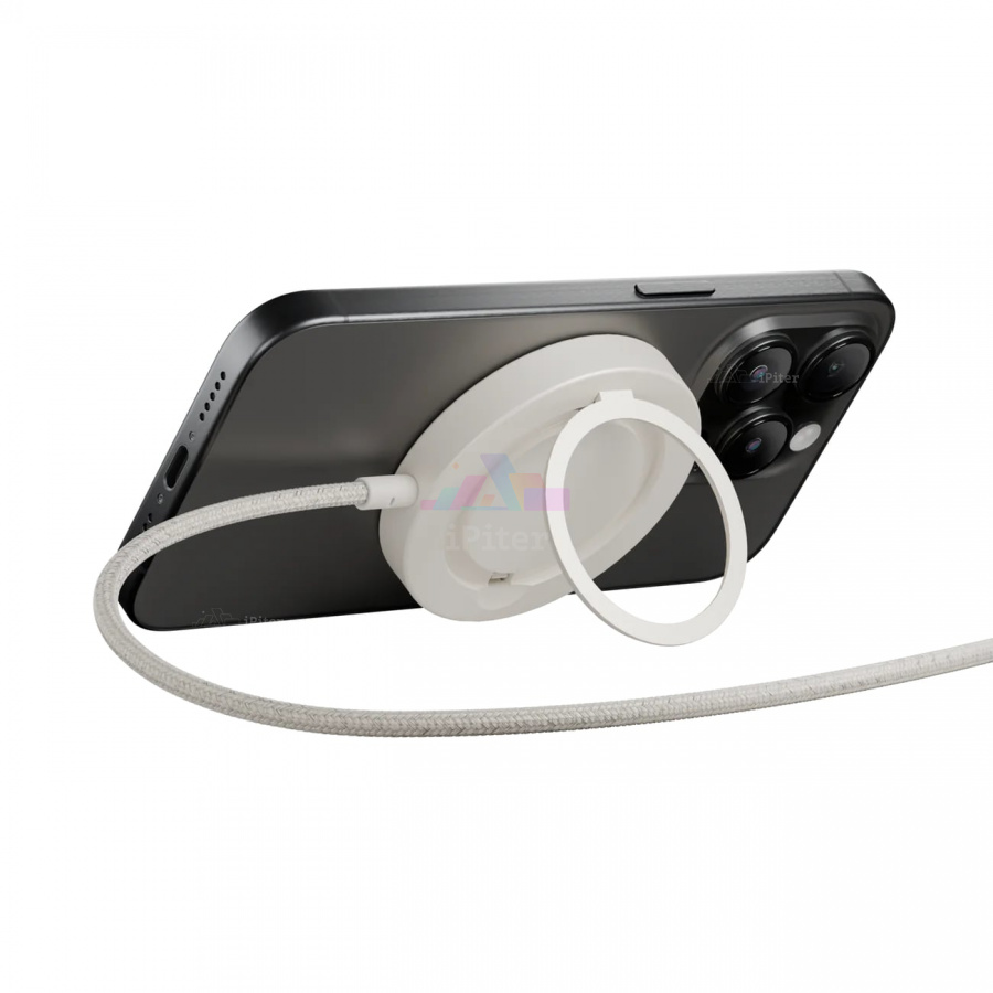 Фото Кабель Плетёный Native Union Snapstand Magnetic Wireless Charger 1.5м (Sandstone), Sandstone