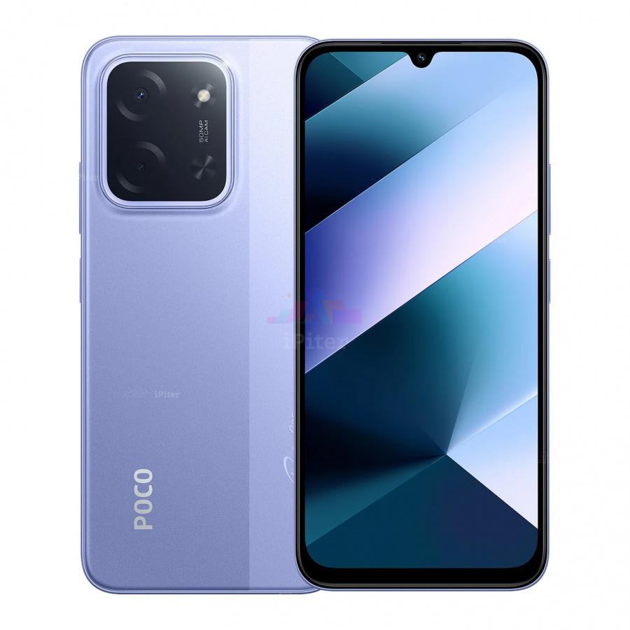 Фото Купить Смартфон Xiaomi Poco C85 8Gb/256Gb (Purple) Nano-Sim + Nano-Sim по низкой цене в
