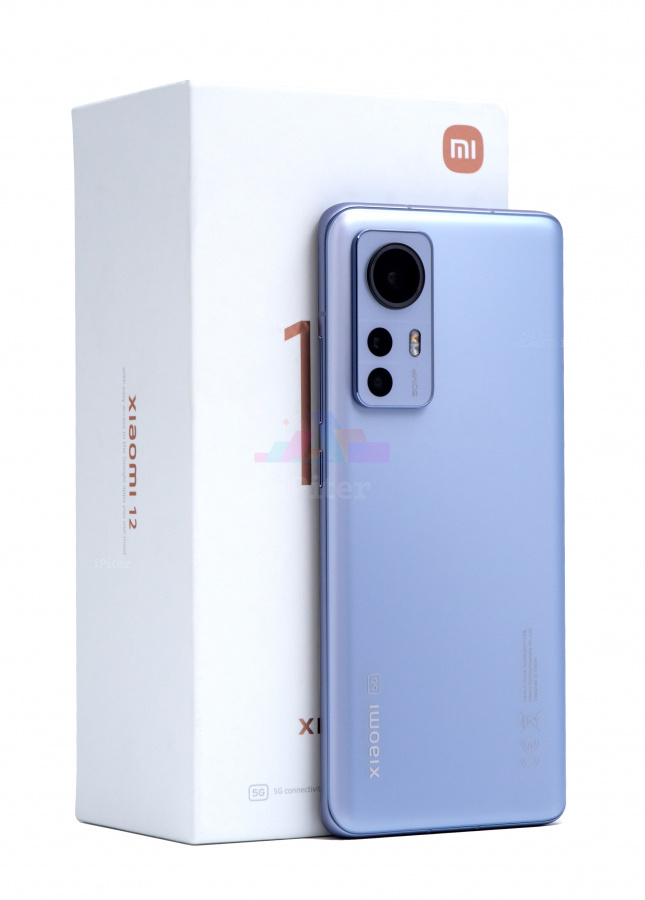 Фото Купить Смартфон Xiaomi 12 5G 8Gb/256Gb (Голубой) Nano-Sim + Nano-Sim по низкой цене в