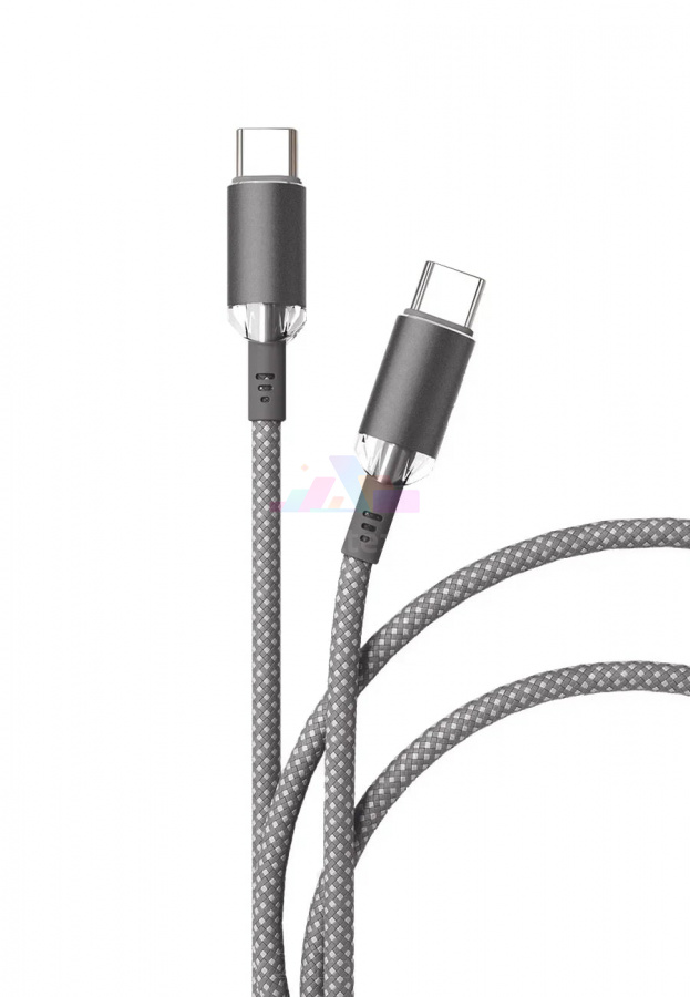 Фото Кабель VLP Diamond USB-C to USB-C 1.2м (Серый), Серый