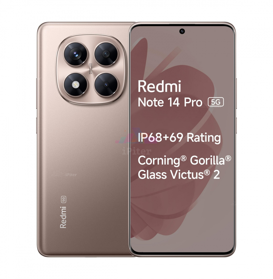Фото Купить Смартфон Xiaomi Redmi Note 14 Pro 5G 12Gb/512Gb (Gold) Nano-Sim + Nano-Sim по низкой цене в