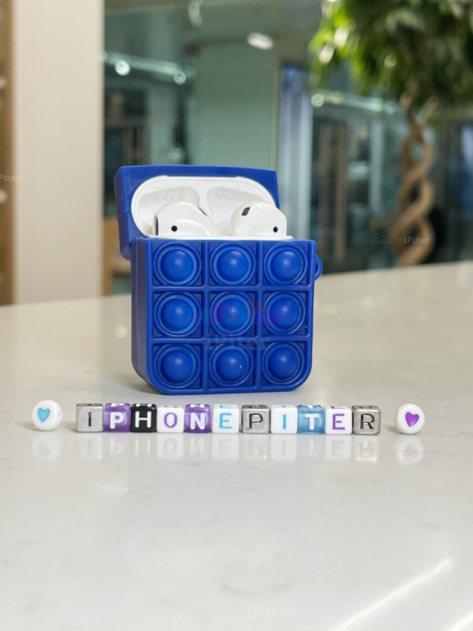 Фото Чехол POP IT для AirPods 2 (Синий), Синий