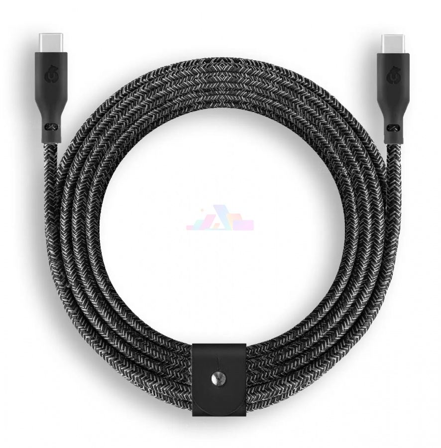 Фото Кабель uBear Trend Cable USB-C to USB-C 2.4м (Чёрный), Чёрный